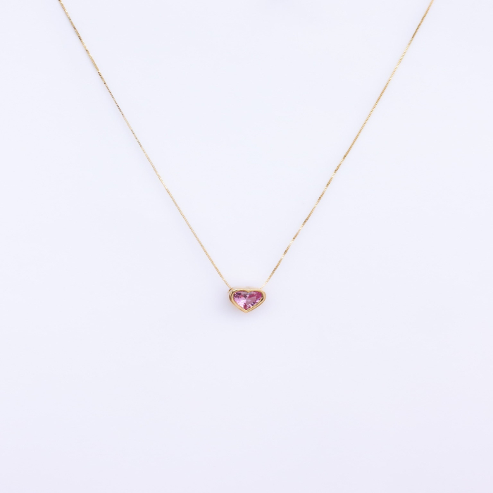 Collar + Dije Turmalina Rosa Collar + Dije Turmalina Rosa