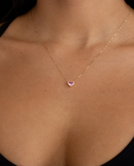 Collar + Dije Turmalina Rosa Collar + Dije Turmalina Rosa