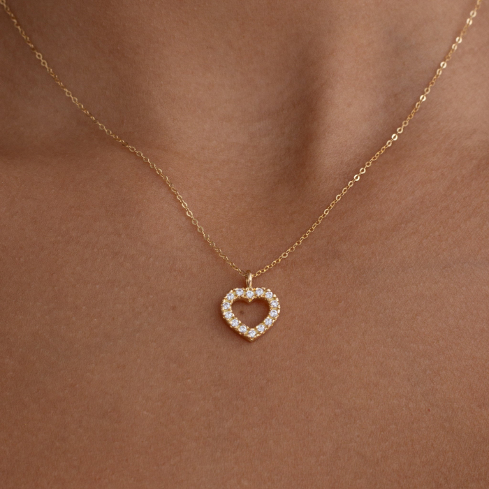 Collar + corazón Oro 18K Collar + corazón Oro 18K