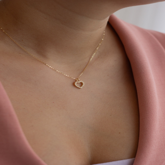 Collar + corazón Oro 18K Collar + corazón Oro 18K