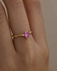 Anillo + Turmalina Rosa