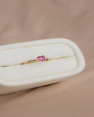Anillo + Turmalina Rosa
