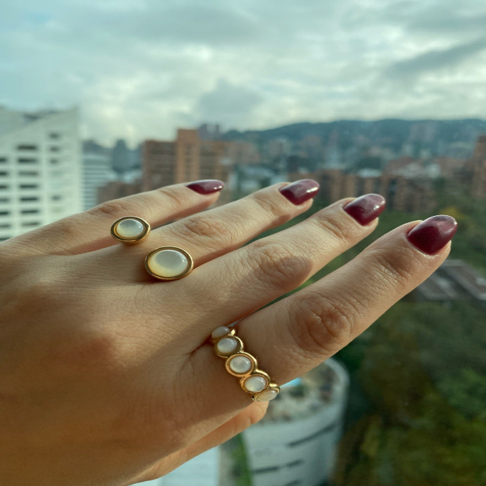 Anillo Amare Duo Ring Nacar Anillo Amare Duo Ring Nacar