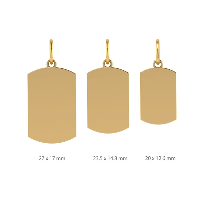Dije Mini Rectangular Oro18k Dije Mini Rectangular Oro18k