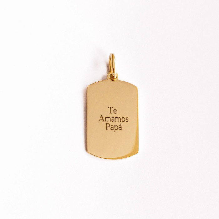 Dije Mini Rectangular Oro18k Dije Mini Rectangular Oro18k