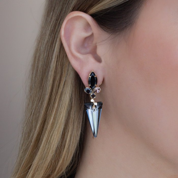 Pendientes Amelia Negro