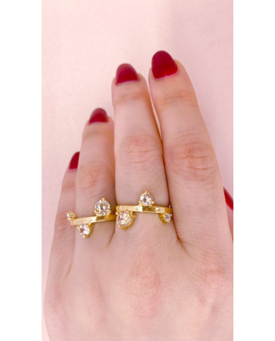Anillo Hilari Shine Champagne Anillo Hilari Shine Champagne
