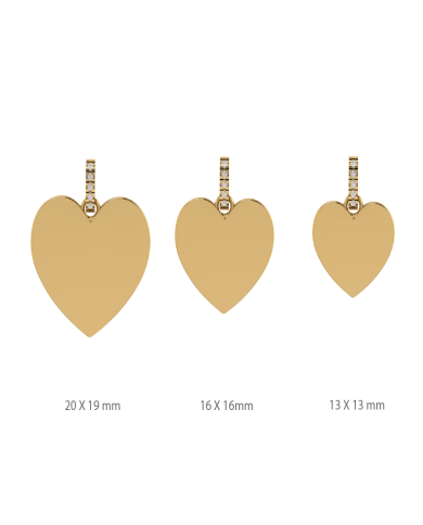 Dije Midi Corazón Oro18K
