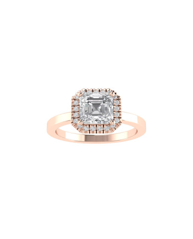 Asscher Halo engagement ring Asscher Halo engagement ring