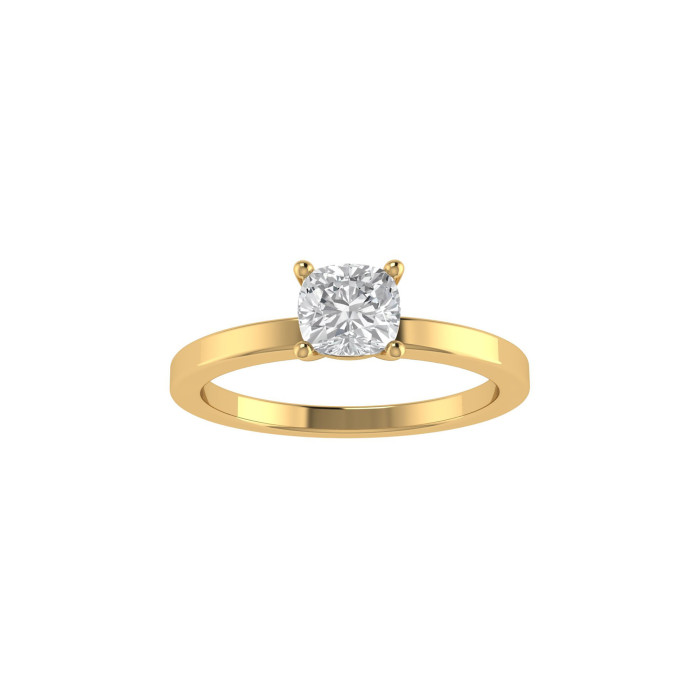 Cushion engagement ring 5mm