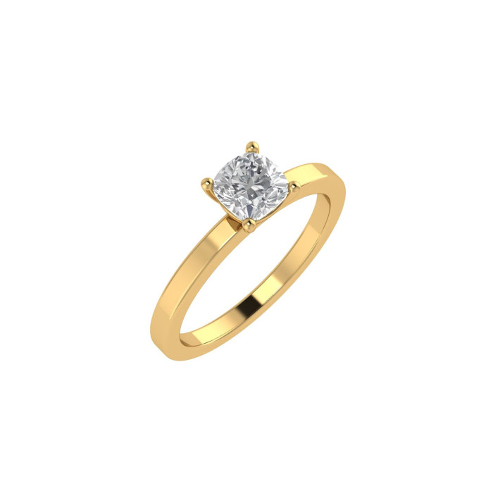 Cushion engagement ring 5mm