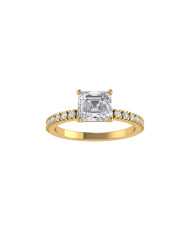 Round Pavè engagement ring 6.5mm