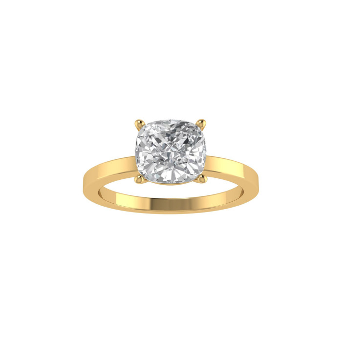 Cushion engagement ring 7.1mm