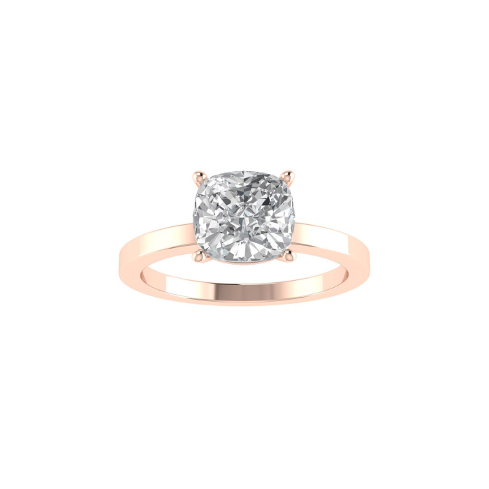 Cushion engagement ring 7.1mm