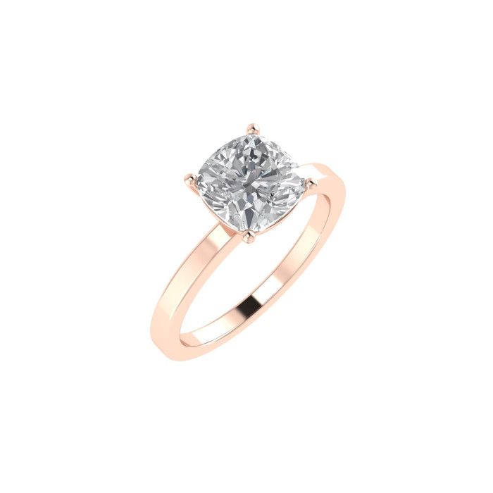 Cushion engagement ring 7.1mm