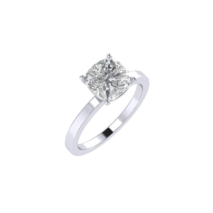 Cushion engagement ring 7.1mm