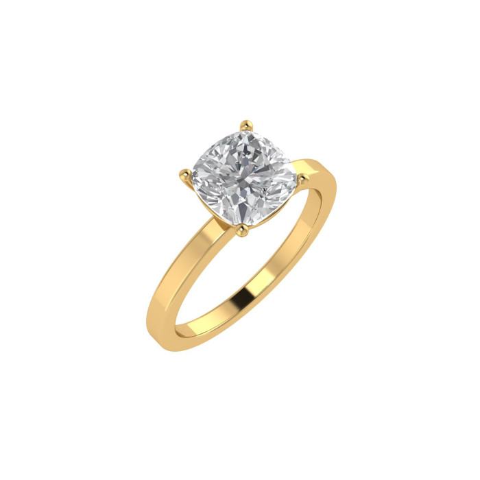 Cushion engagement ring 7.1mm