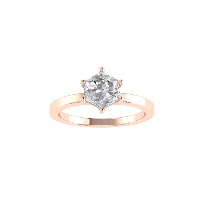 Hexagon engagement ring Hexagon engagement ring