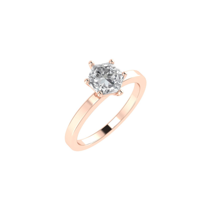 Hexagon engagement ring Hexagon engagement ring