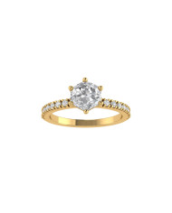 Asscher French engagement ring Asscher French engagement ring