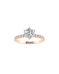 Hexagon Pavè engagement ring