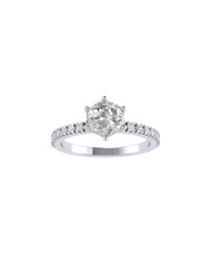 Hexagon Pavè engagement ring