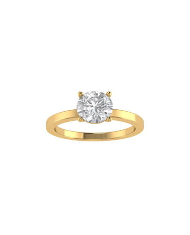 Round engagement ring 6.5mm