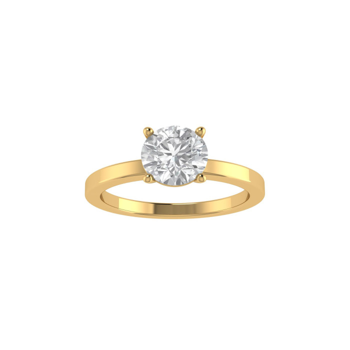 Round engagement ring 6.5mm