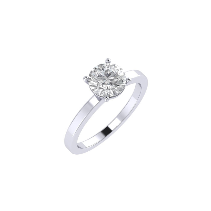 Round engagement ring 6.5mm