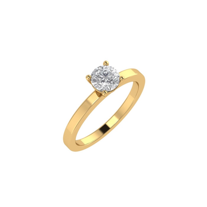 Round engagement ring 5.1mm