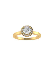 Cushion Halo engagement ring 7.1mm