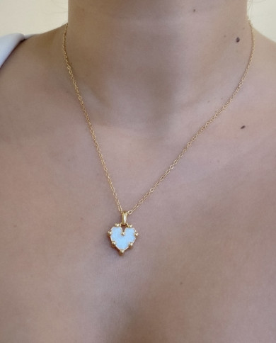 Collar Corazóa Midi Blanco Collar Corazóa Midi Blanco