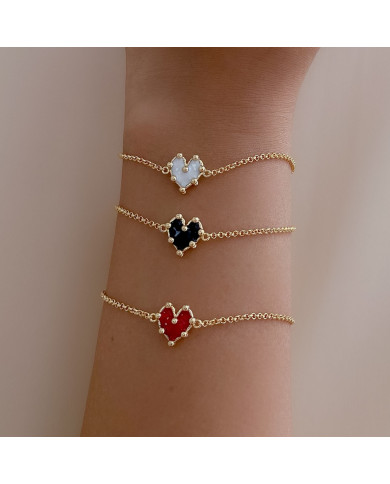 Pulsera Corazóa Mini Rojo Pulsera Corazóa Mini Rojo