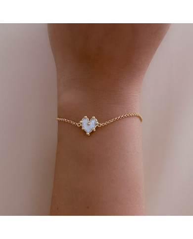 Pulsera Corazóa Mini Blanco Pulsera Corazóa Mini Blanco