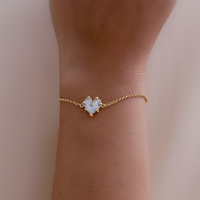 Pulsera Corazóa Mini Blanco Pulsera Corazóa Mini Blanco