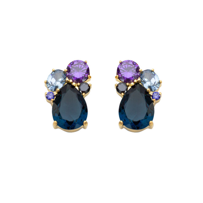 Pendientes Jannie Aqua D