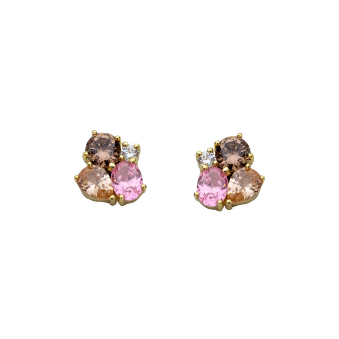 Pendientes Chloé Champagne Rosa