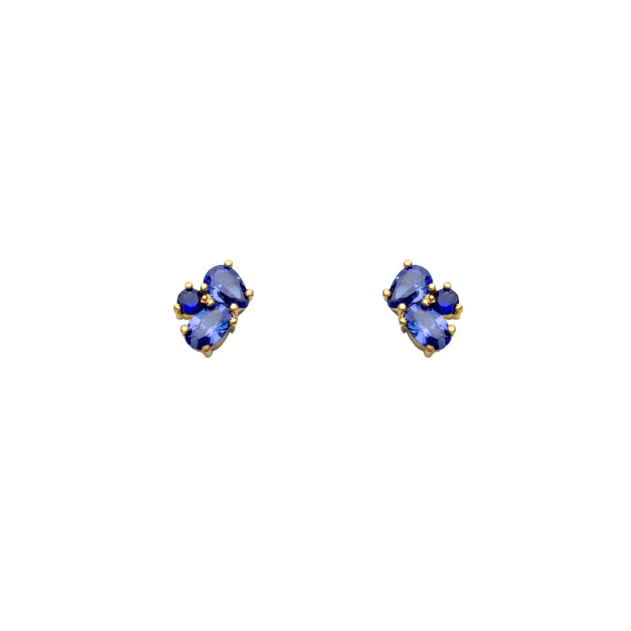 Pendientes TD Studs Azul