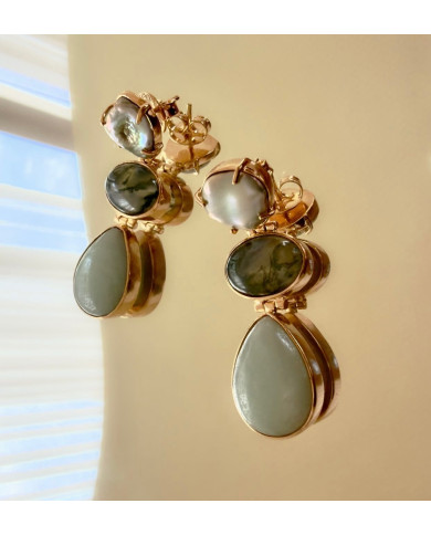 Pendientes Amazonita