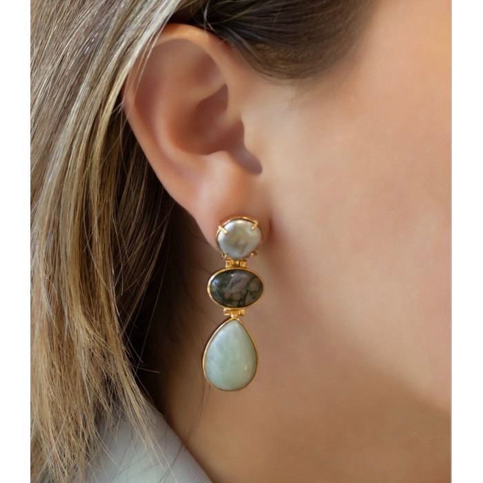 Pendientes Amazonita