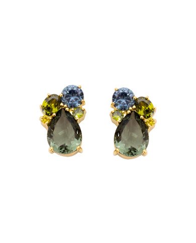 Pendientes Jannie Denim Olivo