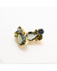 Pendientes Jannie Denim Olivo
