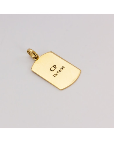 Dije Maxi Rectangular Oro18k