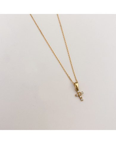 COLLAR CRUZ PAVE MINI