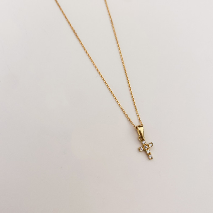 COLLAR CRUZ PAVE MINI