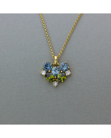 Collar Chloé Denim Olivo