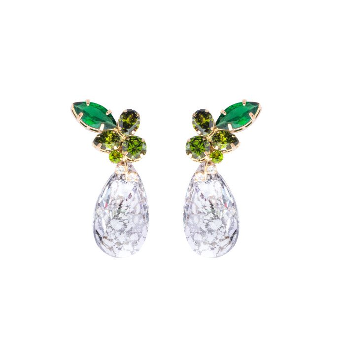 Pendientes Juliette Verde Bronce
