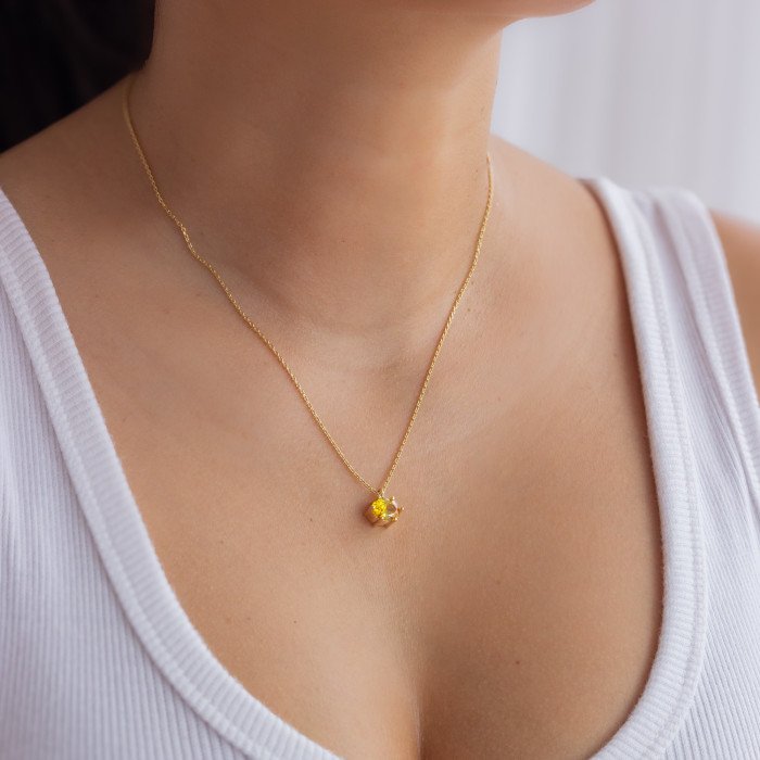 Collar Caroline Amarillo