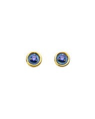 PENDIENTES PINTURA CIRCÓN AZUL