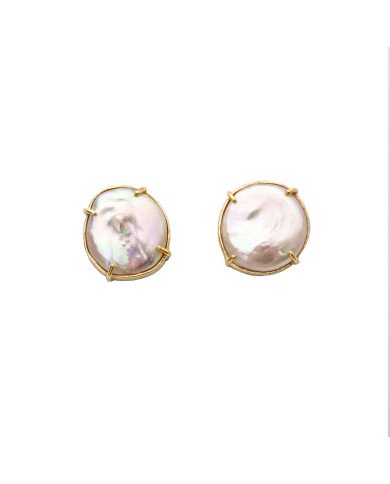 Pendientes Perla Keshi Maxi